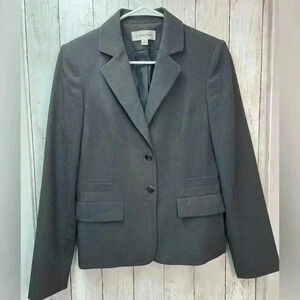 Calvin Klein Gray blazer size 8 Work/Career